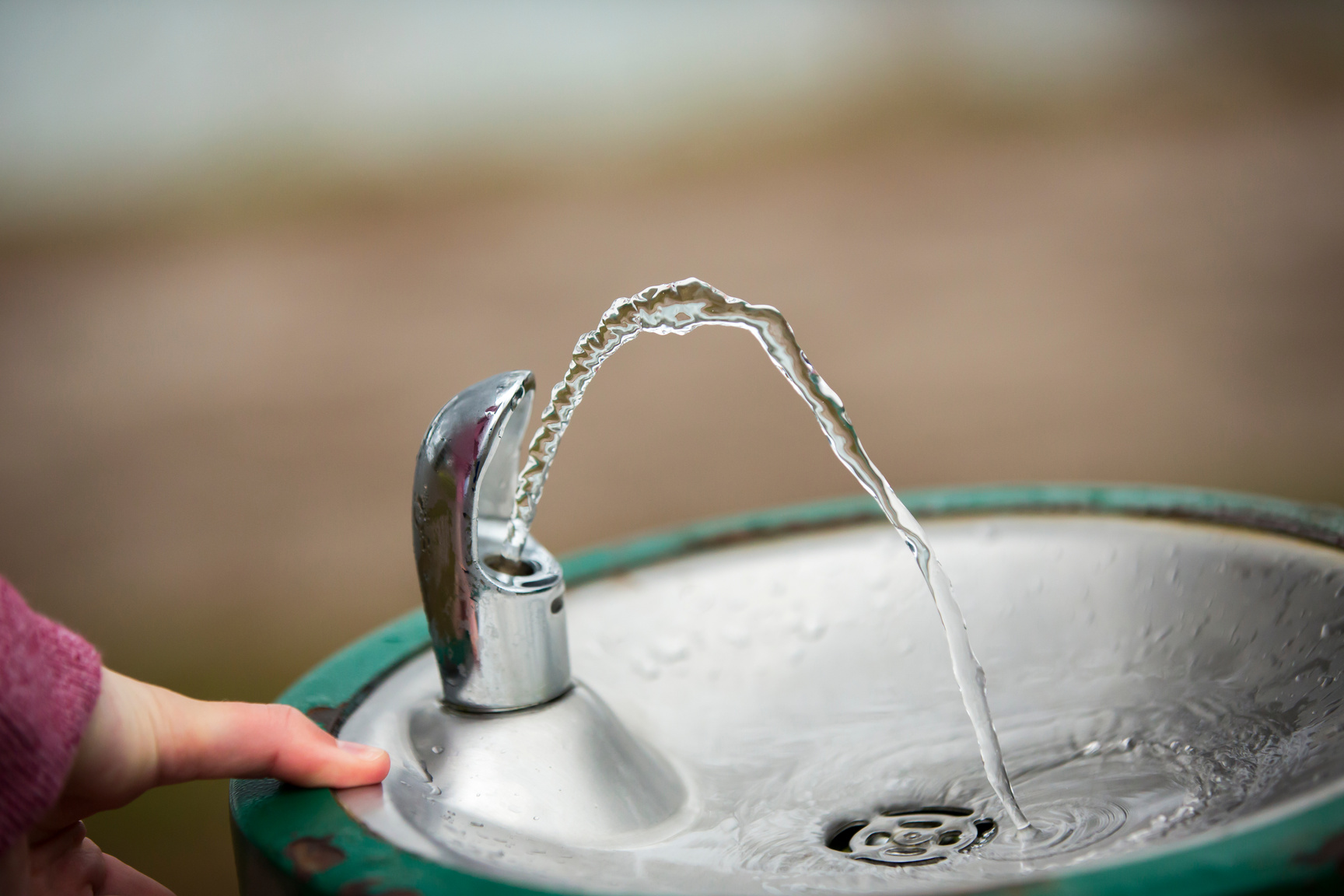 Clean water flowing from a tap